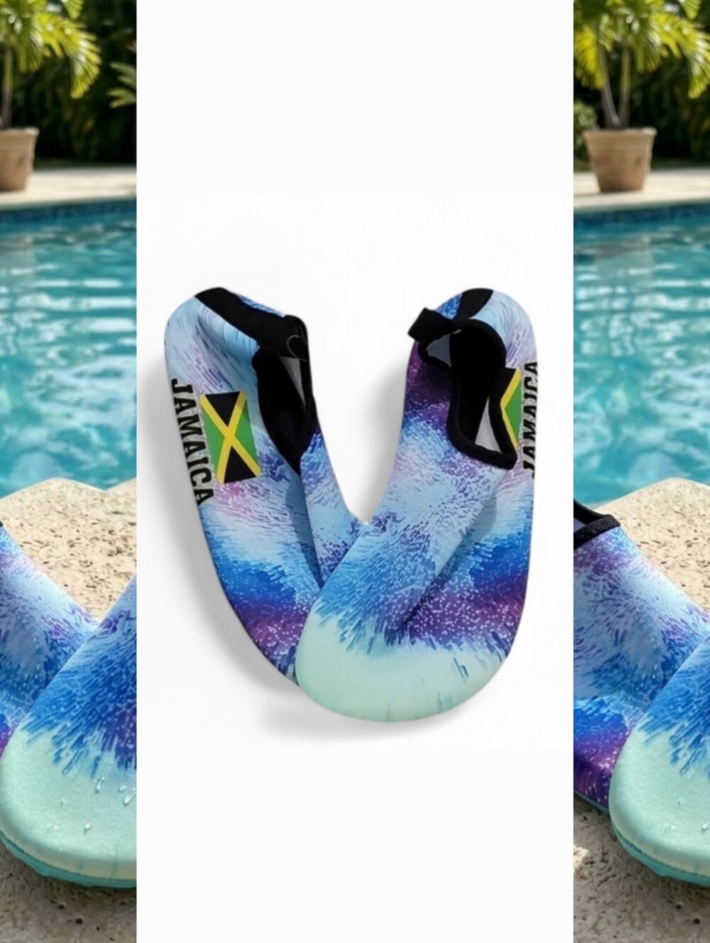 Jamaica Water Shoes in Blue & PurpleTie-Dye